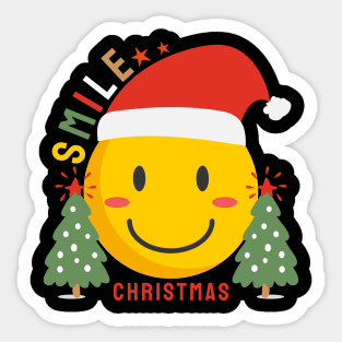 Smile Christmas Sticker